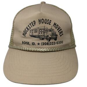 Nissun Cap Trucker Hat Beige One Size Huckstep House Movers Boise Idaho Rope